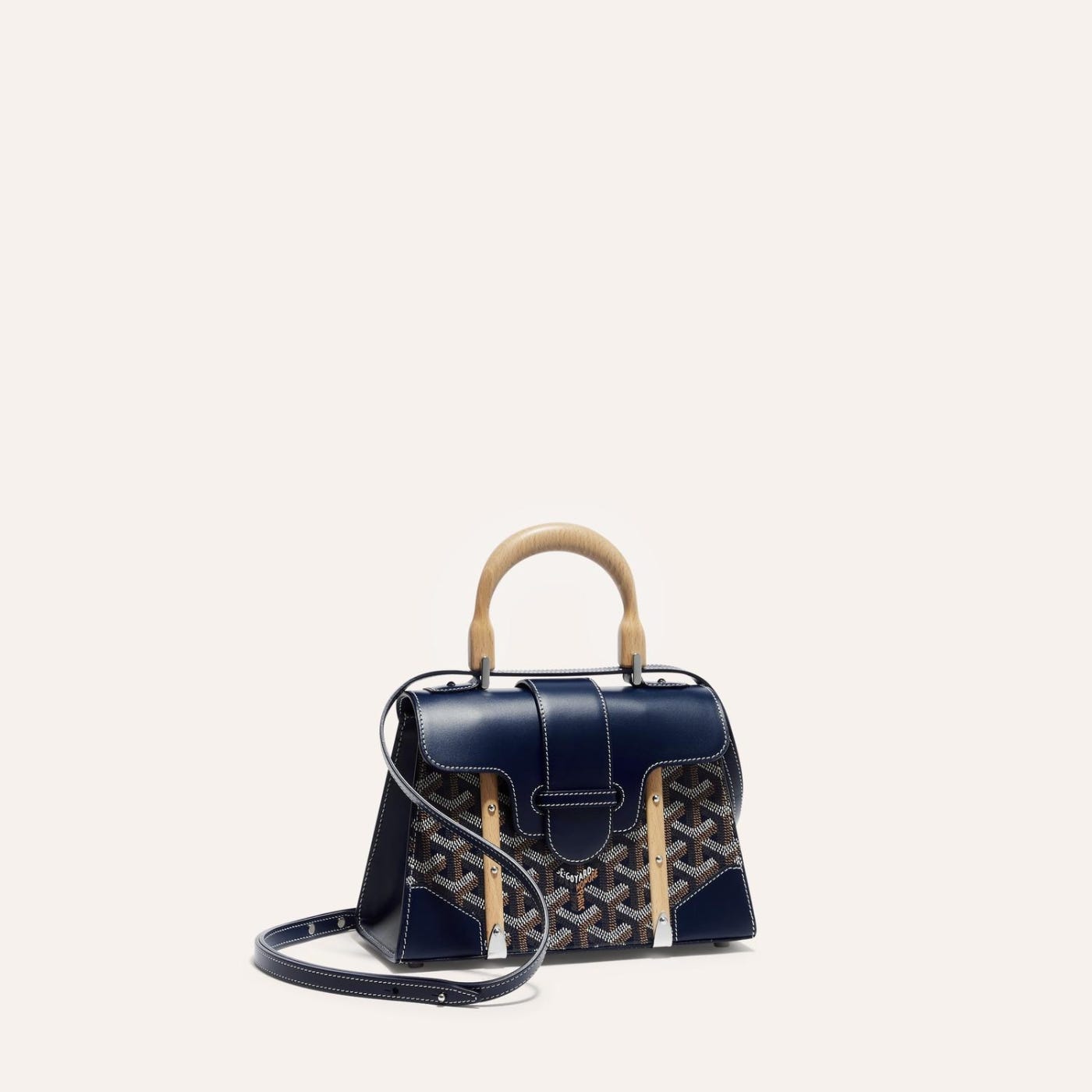 Goyard Saigon Structured Mini Bag Navy Blue - Image 1